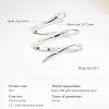 imageCicy Bell 18k Gold Plated Snake Rings for Women Garnet Red Marquise Cubic Zirconia Retro Animal Statement Rings Trendy JewelryWhite Gold