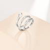 imageCicy Bell 18k Gold Plated Snake Rings for Women Garnet Red Marquise Cubic Zirconia Retro Animal Statement Rings Trendy JewelryWhite Gold