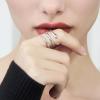 imageCicy Bell 18k Gold Plated Snake Rings for Women Garnet Red Marquise Cubic Zirconia Retro Animal Statement Rings Trendy JewelryWhite Gold