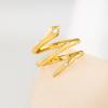 imageCicy Bell 18k Gold Plated Snake Rings for Women Garnet Red Marquise Cubic Zirconia Retro Animal Statement Rings Trendy JewelryYellow Gold