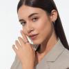 imageCicy Bell 18k Gold Plated Titanium Steel Stackable Ring Irregular Polished Plain Geometric Band RingsSilver