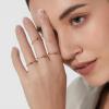 imageCicy Bell Birthstone Rings for Women 18k Gold Steel Dainty Lucky Stackable Birthday Gifts Rings04AprilWhite