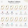 imageCicy Bell Birthstone Rings for Women 18k Gold Steel Dainty Lucky Stackable Birthday Gifts Rings04AprilWhite