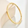imageCicy Bell Mobius Bangle Bracelets for Women Trendy 18k Gold Plated Cubic Zirconia Minimalist Stackable Bracelets Jewelry GiftsZ1Gold