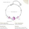 imageCicy Bell Platinum Plated Link Bracelet Synthetic Moonstone Adjustable Cable Chain Station Bracelets 59quot 19quot ExtenderLavender Purple