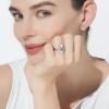 imageCicy Bell Platinum Plated Rings for Women Trendy Tulip Flower Cubic Zirconia Shell Statement Rings Birthday Valentines Day Jewelry GiftGold