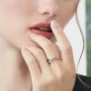 imageCicy Bell Platinum Plated X Rings for Women Trendy Cubic Zirconia Criss Cross Statement Ring Birthday Valentines Day Jewelry GiftsWhite Gold