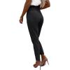 imageCicy Bell Women Casual High Waisted Pants Straight Leg Work Office Dress Pants Fold Pleated Trousers with PocketsBlack