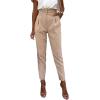 imageCicy Bell Women Casual High Waisted Pants Straight Leg Work Office Dress Pants Fold Pleated Trousers with PocketsKhaki