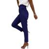 imageCicy Bell Women Casual High Waisted Pants Straight Leg Work Office Dress Pants Fold Pleated Trousers with PocketsNavy