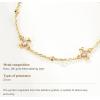 imageCicy Bell Womens 18k Gold Plated White Shell Cubic Zirconia Square Cross Adjustable Chain Link Bracelets 669quot with 2quot ExtenderStyle CYellow Gold