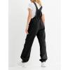 imageCicy Bell Womens Baggy Denim Overalls Loose Fit Lantern Jogger Leg Jean Jumpsuit with PocketsBlack