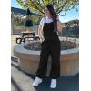 imageCicy Bell Womens Baggy Denim Overalls Loose Fit Lantern Jogger Leg Jean Jumpsuit with PocketsBlack