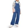 imageCicy Bell Womens Baggy Denim Overalls Loose Fit Lantern Jogger Leg Jean Jumpsuit with PocketsBlue