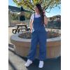 imageCicy Bell Womens Baggy Denim Overalls Loose Fit Lantern Jogger Leg Jean Jumpsuit with PocketsBlue