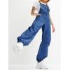 imageCicy Bell Womens Baggy Denim Overalls Loose Fit Lantern Jogger Leg Jean Jumpsuit with PocketsBlue