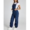 imageCicy Bell Womens Baggy Denim Overalls Loose Fit Lantern Jogger Leg Jean Jumpsuit with PocketsNavy