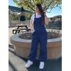 imageCicy Bell Womens Baggy Denim Overalls Loose Fit Lantern Jogger Leg Jean Jumpsuit with PocketsNavy