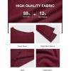 imageCicy Bell Womens Bell Long Sleeve Tops Going Out Knitted Fall Pullover Lightweight Sweater ShirtsWine Red