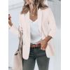 imageCicy Bell Womens Casual Blazers Open Front Long Sleeve Work Office Suit Jackets BlazerApricot
