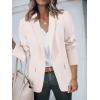 imageCicy Bell Womens Casual Blazers Open Front Long Sleeve Work Office Suit Jackets BlazerApricot