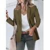 imageCicy Bell Womens Casual Blazers Open Front Long Sleeve Work Office Suit Jackets BlazerArmy Green