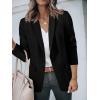 imageCicy Bell Womens Casual Blazers Open Front Long Sleeve Work Office Suit Jackets BlazerBlack