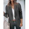 imageCicy Bell Womens Casual Blazers Open Front Long Sleeve Work Office Suit Jackets BlazerBlackgrey
