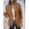 imageCicy Bell Womens Casual Blazers Open Front Long Sleeve Work Office Suit Jackets BlazerBrown