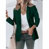 imageCicy Bell Womens Casual Blazers Open Front Long Sleeve Work Office Suit Jackets BlazerDark Green
