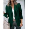 imageCicy Bell Womens Casual Blazers Open Front Long Sleeve Work Office Suit Jackets BlazerDark Green