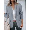 imageCicy Bell Womens Casual Blazers Open Front Long Sleeve Work Office Suit Jackets BlazerDark Grey
