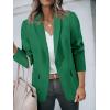 imageCicy Bell Womens Casual Blazers Open Front Long Sleeve Work Office Suit Jackets BlazerDeep Green