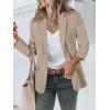imageCicy Bell Womens Casual Blazers Open Front Long Sleeve Work Office Suit Jackets BlazerKhaki