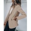 imageCicy Bell Womens Casual Blazers Open Front Long Sleeve Work Office Suit Jackets BlazerKhaki