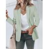 imageCicy Bell Womens Casual Blazers Open Front Long Sleeve Work Office Suit Jackets BlazerLight Green