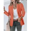 imageCicy Bell Womens Casual Blazers Open Front Long Sleeve Work Office Suit Jackets BlazerOrange