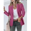 imageCicy Bell Womens Casual Blazers Open Front Long Sleeve Work Office Suit Jackets BlazerPurple