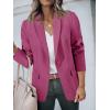 imageCicy Bell Womens Casual Blazers Open Front Long Sleeve Work Office Suit Jackets BlazerPurple