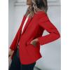 imageCicy Bell Womens Casual Blazers Open Front Long Sleeve Work Office Suit Jackets BlazerRed