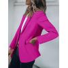imageCicy Bell Womens Casual Blazers Open Front Long Sleeve Work Office Suit Jackets BlazerRose Red