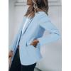imageCicy Bell Womens Casual Blazers Open Front Long Sleeve Work Office Suit Jackets BlazerSky Blue