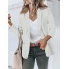 imageCicy Bell Womens Casual Blazers Open Front Long Sleeve Work Office Suit Jackets BlazerWhite