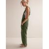 imageCicy Bell Womens Casual Corduroy Overalls Jumpsuits Ribbed Sleeveless V Neck Adjustable Straps Long Pants RompersArmy Green