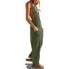 imageCicy Bell Womens Casual Corduroy Overalls Jumpsuits Ribbed Sleeveless V Neck Adjustable Straps Long Pants RompersArmy Green