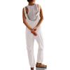 imageCicy Bell Womens Casual Corduroy Overalls Jumpsuits Ribbed Sleeveless V Neck Adjustable Straps Long Pants RompersBeige