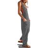 imageCicy Bell Womens Casual Corduroy Overalls Jumpsuits Ribbed Sleeveless V Neck Adjustable Straps Long Pants RompersDark Grey
