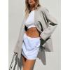 imageCicy Bell Womens Casual Oversized Blazer Button Down Long Sleeve Lapel Work Office Blazer Jackets with PocketsLight Grey