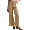 imageCicy Bell Womens Cotton Pants Wide Leg High Waisted Casual Pants Front PocketsKhaki