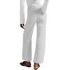imageCicy Bell Womens Cotton Pants Wide Leg High Waisted Casual Pants Front PocketsWhite